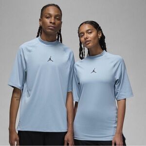 LIMITED EDITION “WE THE BEST” Jordan Dri-FIT Golf Mock Neck T-Shirt Blue Grey